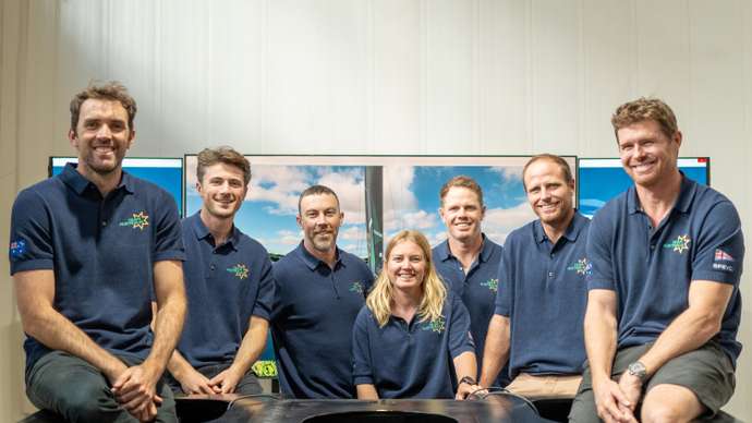 Jason, Tom N, Kinley, Tash, Sam, Luke, Tom S (from L)