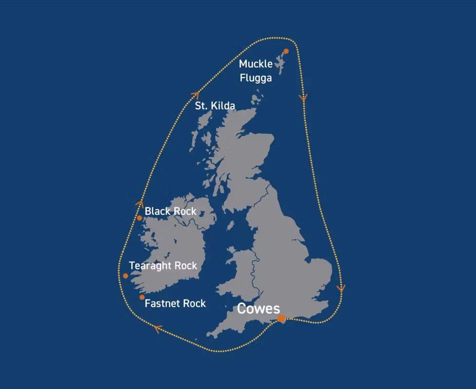Round Britain + Ireland Route