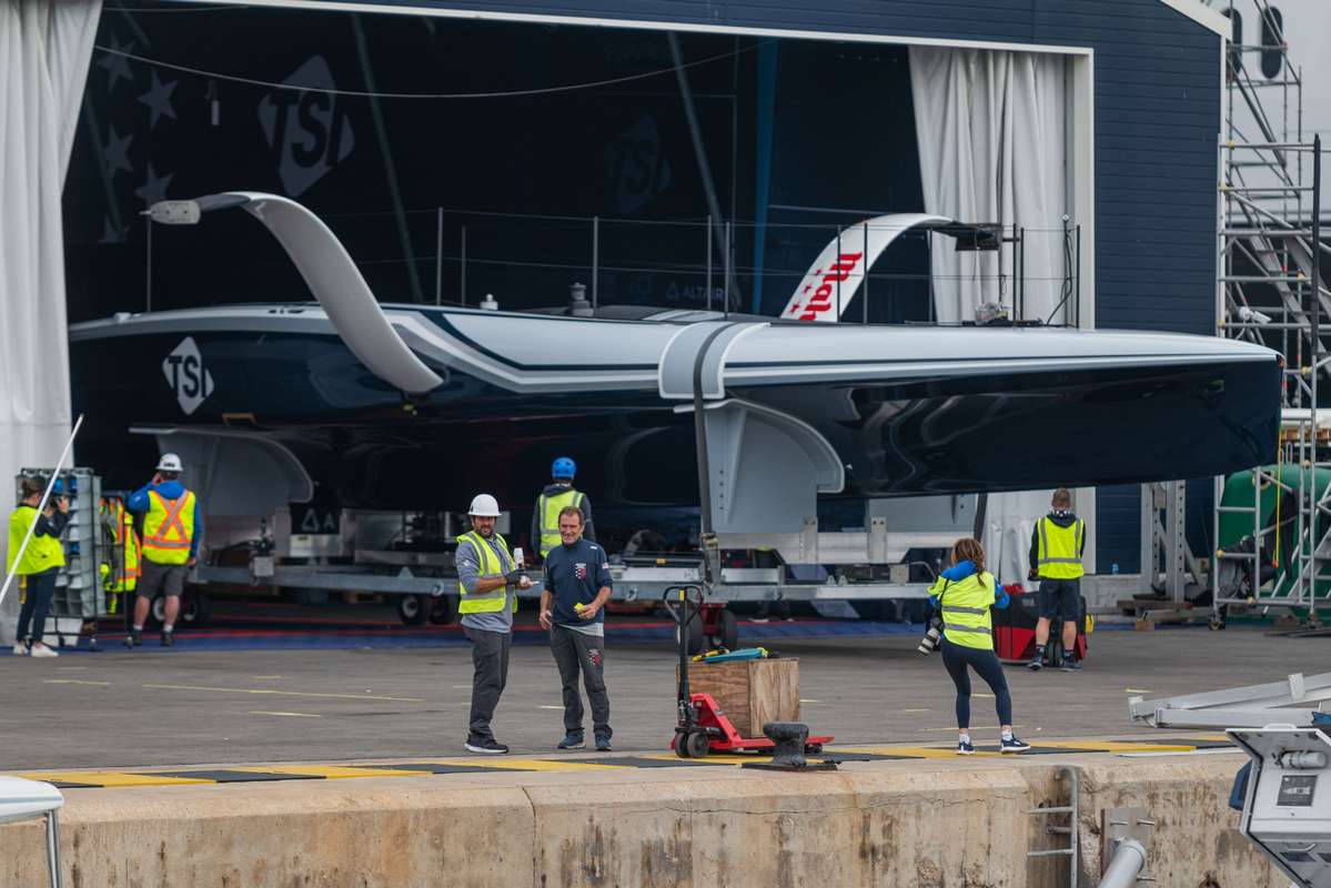 Patriot in shed Job Vermeulen : America's Cup