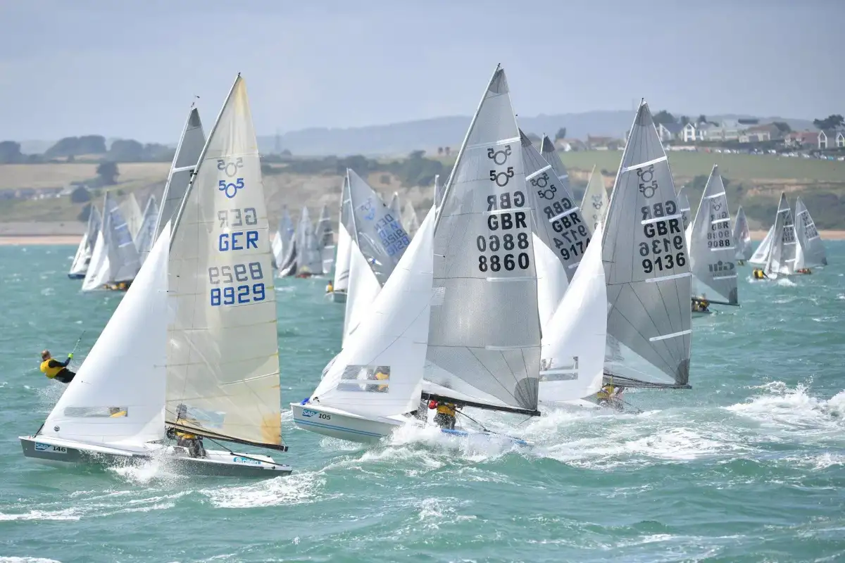 505 Worlds held in Weymouth, UK in 2016 © Christophe Favreau